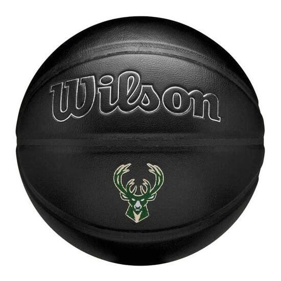 Ballon De Basket Motif/style Milwaukee Bucks NBA TEAM PREMIERE (Noir) Taille 7