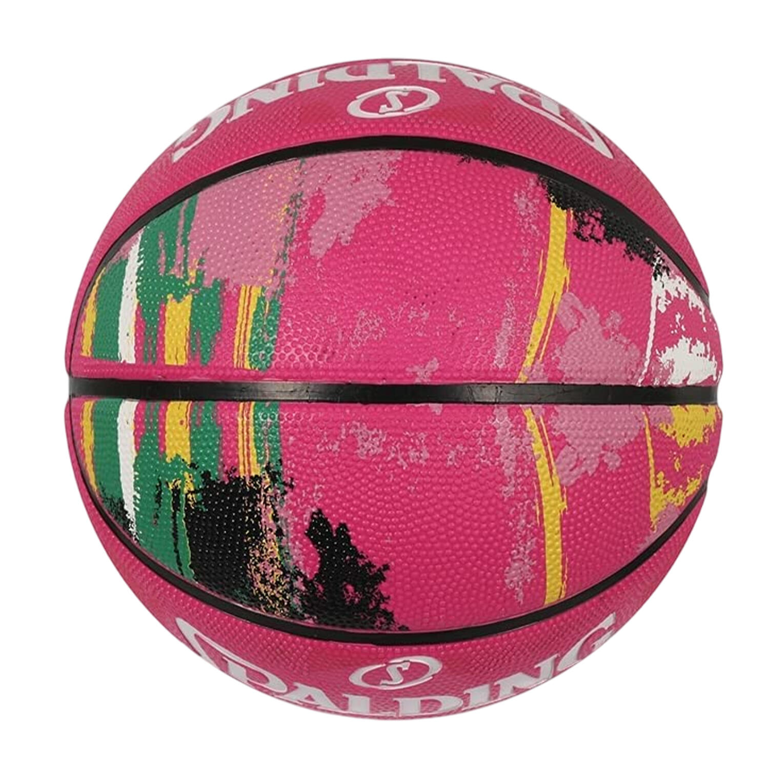 Balón de Baloncesto Diseño Mármol Rosa 7 4/4