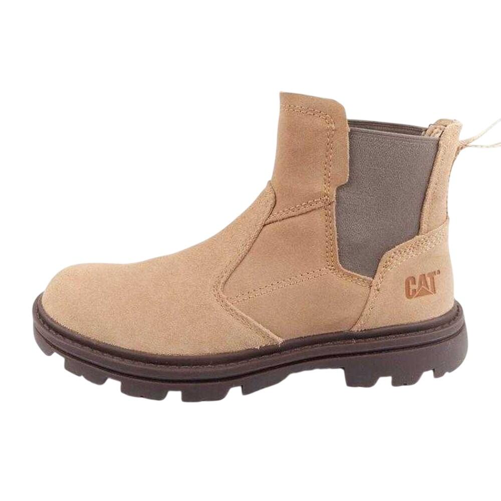 Heren Practitioner Leren Enkellaarzen (Beige) 3/5