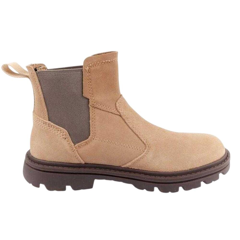 Heren Practitioner Leren Enkellaarzen (Beige) 4/5