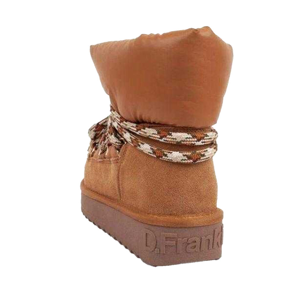 Womens/Ladies Sheepskin Platform Winter Snow Boots (Brown) 2/5