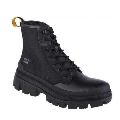 Heren hardware hi leren enkellaarsjes (zwart)