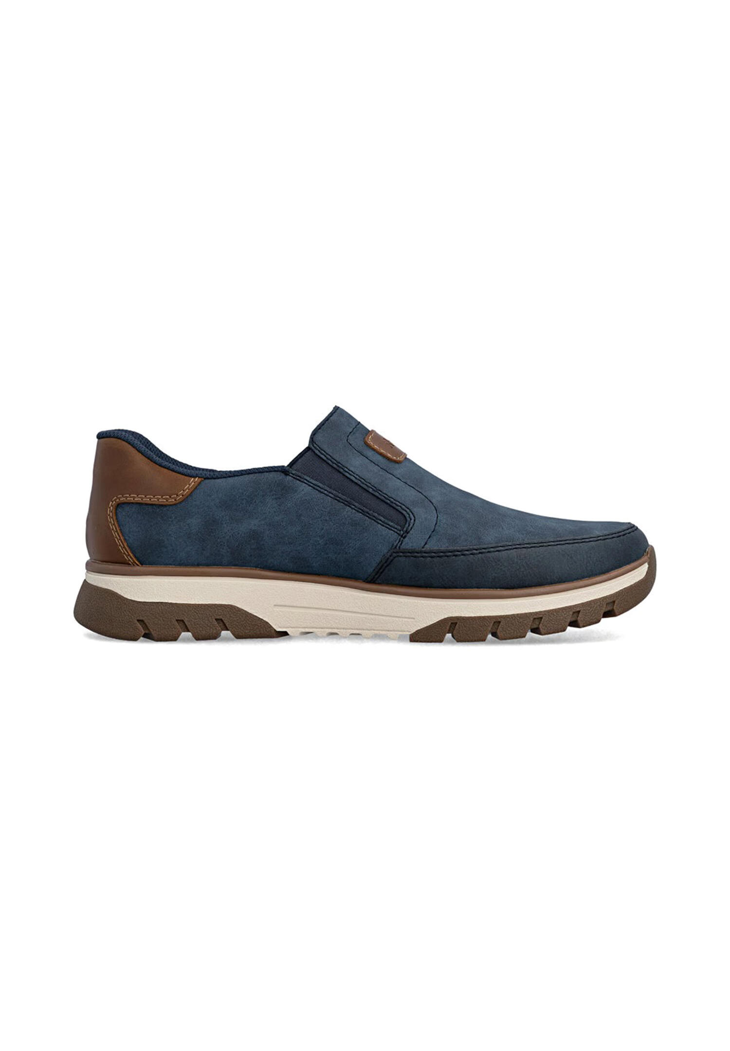 Rieker Herren Slipper  Halbschuhe Leder Komfort B9350-15 Blue 2/4