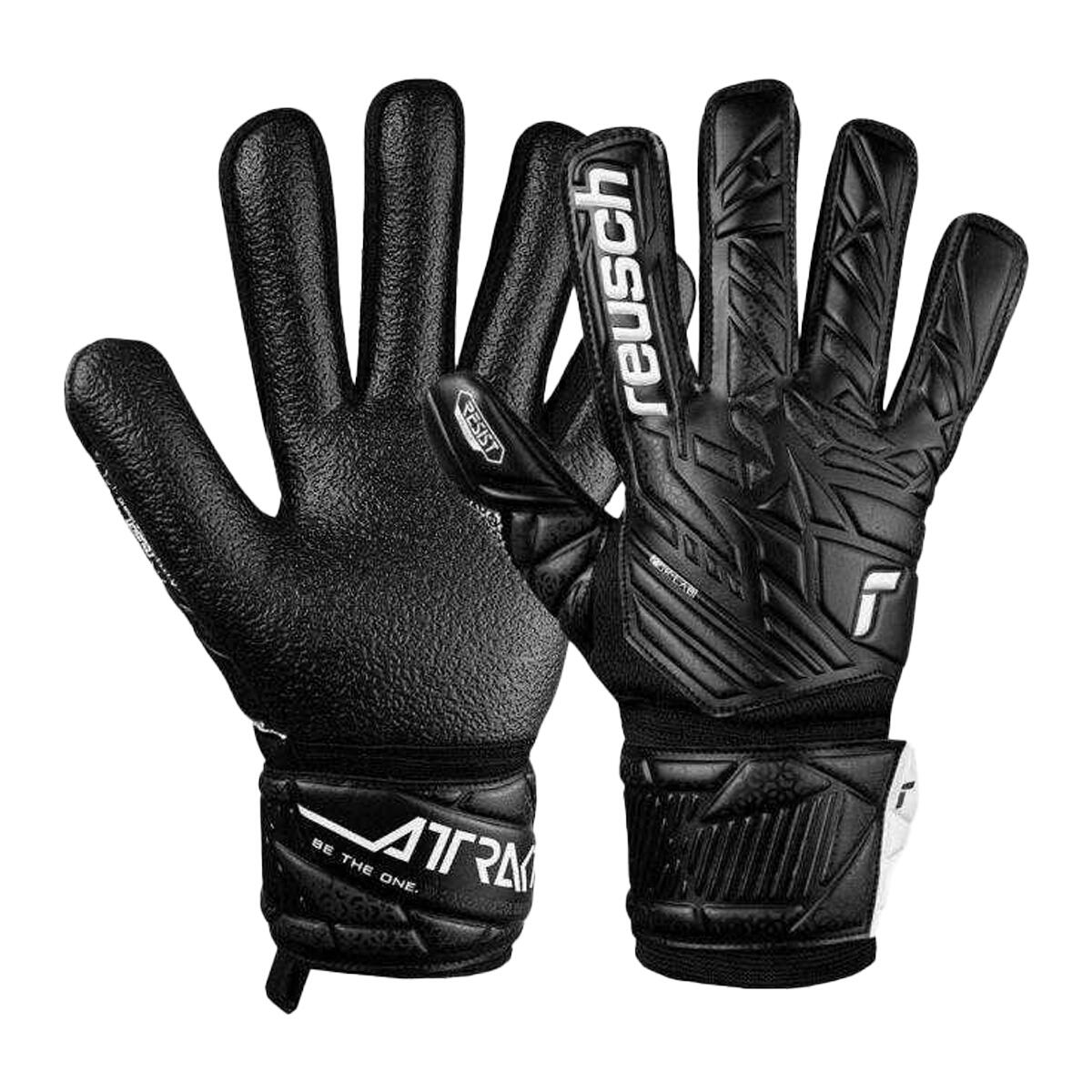 Unisex Attrakt Resist keepershandschoenen voor volwassenen (Zwart) 4/7