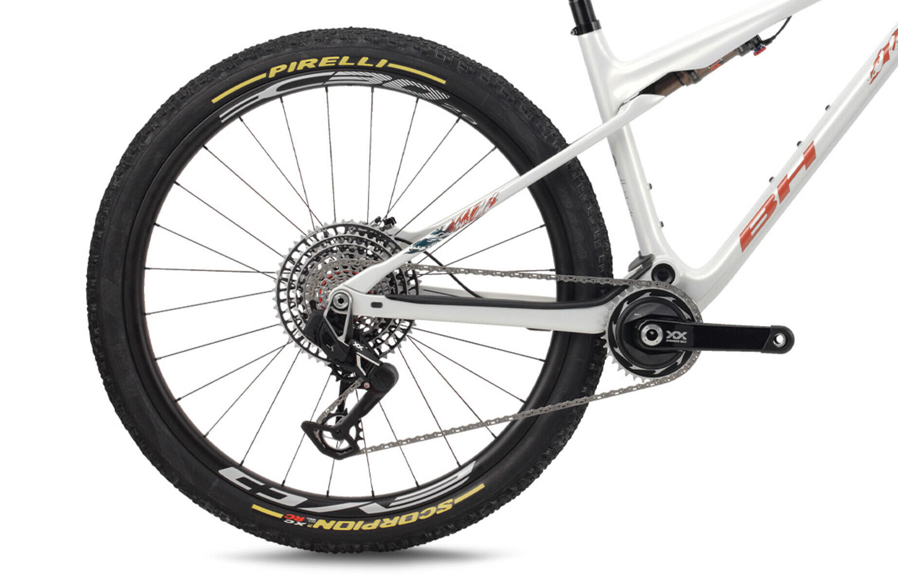 Bicicleta Mtb Bh Lynx Sls 9.5 blanco-naranja 3/3