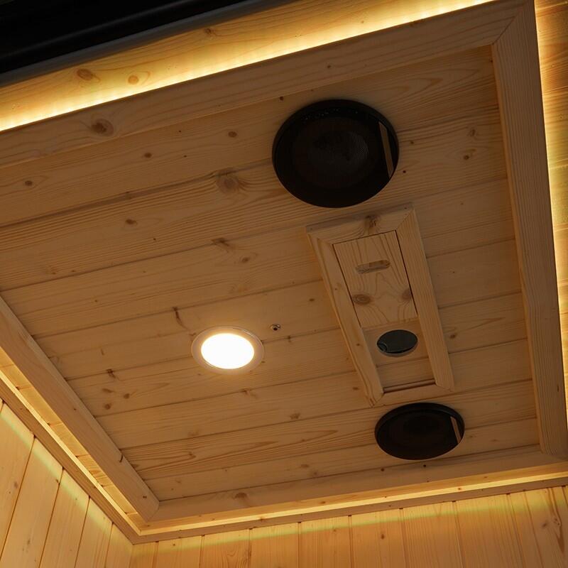 Combi Sauna Douche Hammam Boreal® SH180-D Black droite 4/7