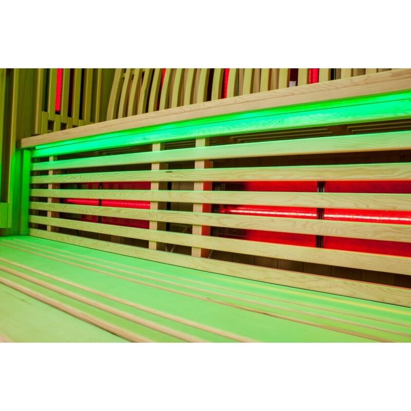 Sauna Combi Boreal® Elégance PRO 6 - 180x180 Infrarouge + Vapeur 4/7