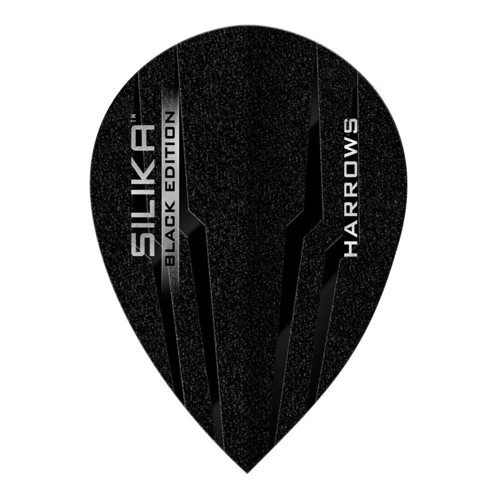 Plumas de Dardos de Sílice Diseño Formas de Pera Packs de 3 Negro 2/2