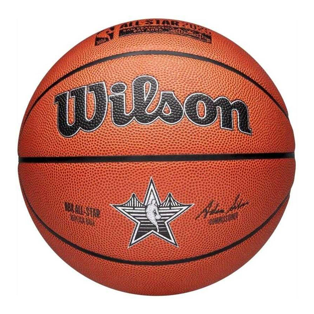 2025 All Star NBA Leather Replica Basketball (Orange) 7