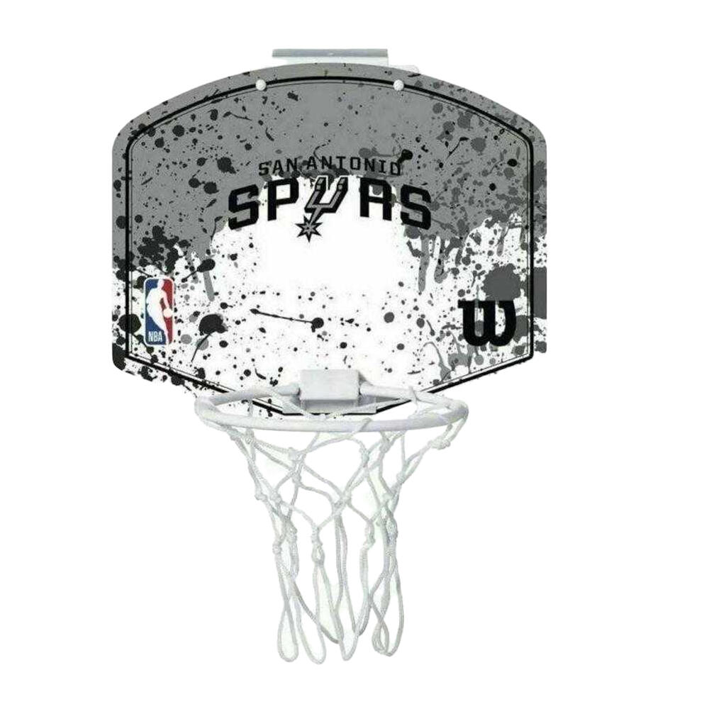 "San Antonio Spurs" MiniBasketballkorbSet für Kinder Damen und Herren Grau 2/2