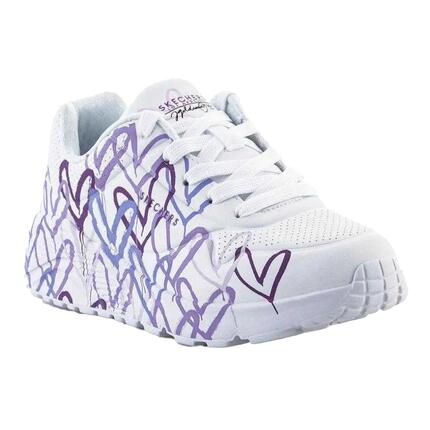 Baskets Skechers Modèle Uno Lite Couleur Blanc