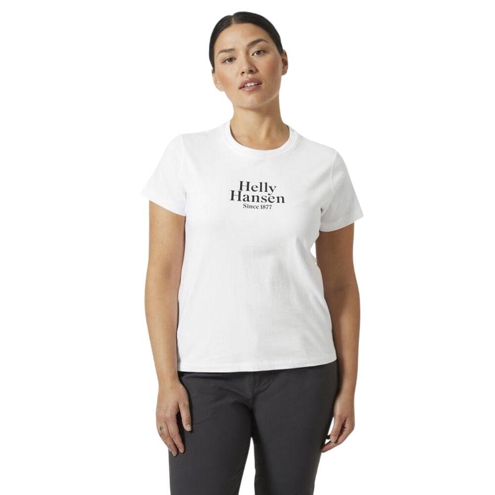 Womens/Ladies Core Graphic TShirt (White)