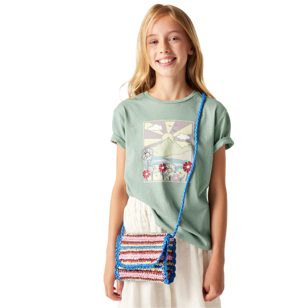 Childrens/Kids Trailblazer III Mountain TShirt (Glacier Green)