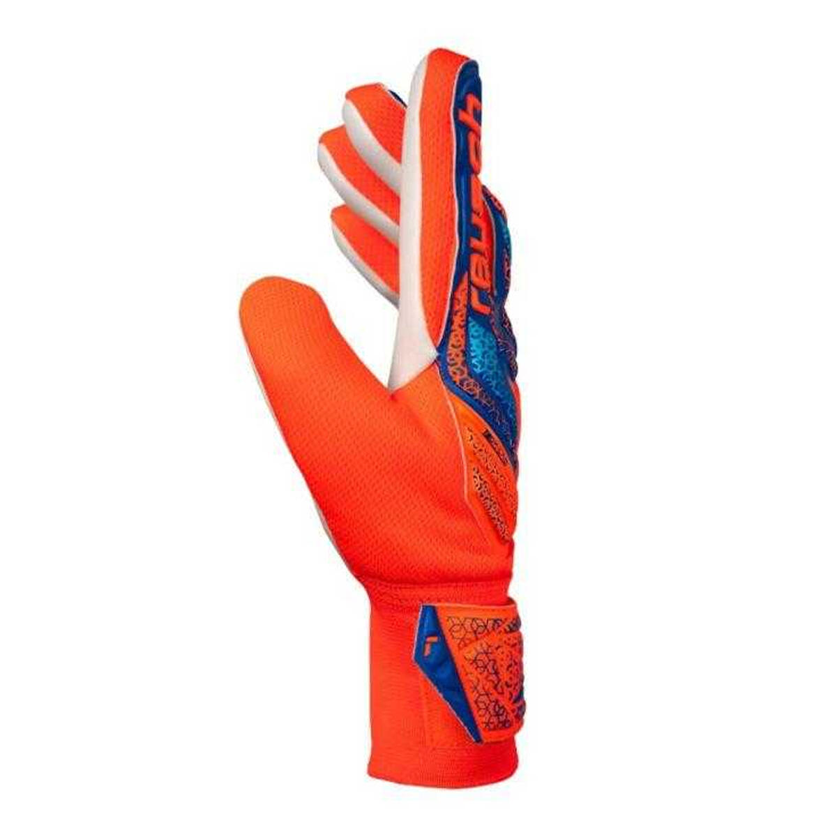 "Attrakt Solid" TorhüterHandschuhe für Kinder Blau/Orange 3/7