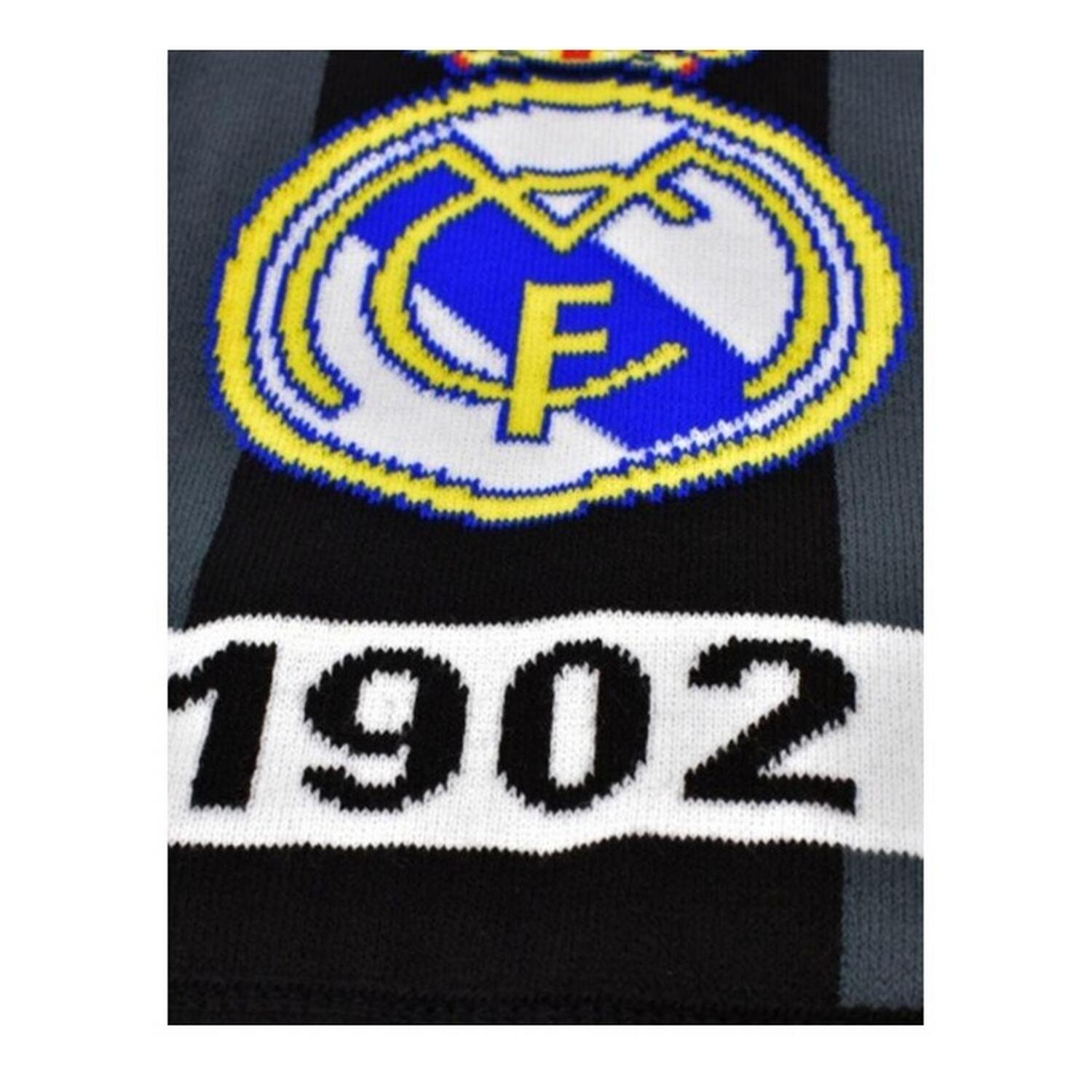 SciarpaLavorato A Maglia Real Madrid CF 8Th Bianco Nero 3/3