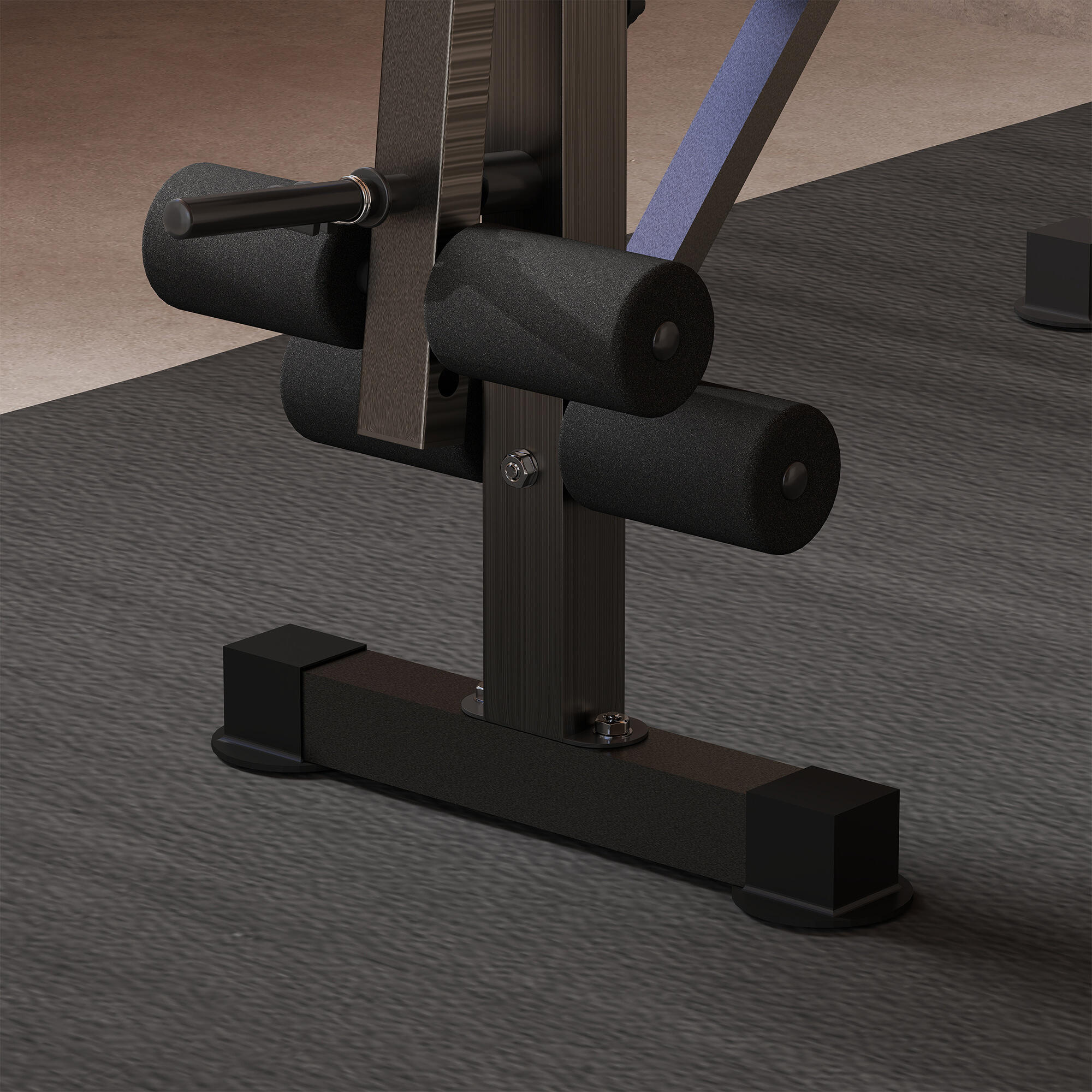 Banco de Musculación HOMCOM 175x139x127 cm Negro 4/5