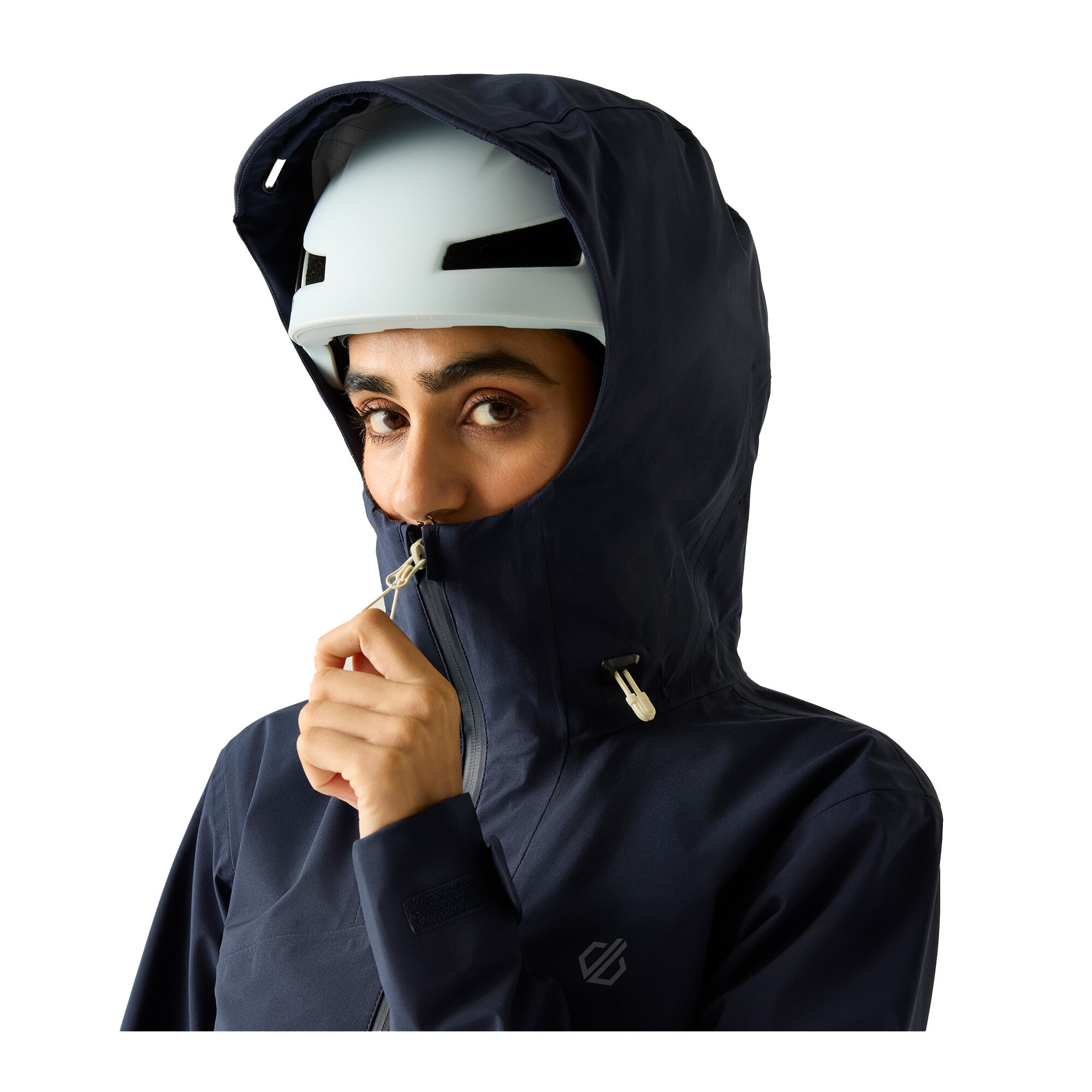 Chaqueta Haik de 3 Capas para Mujer Marino 3/5