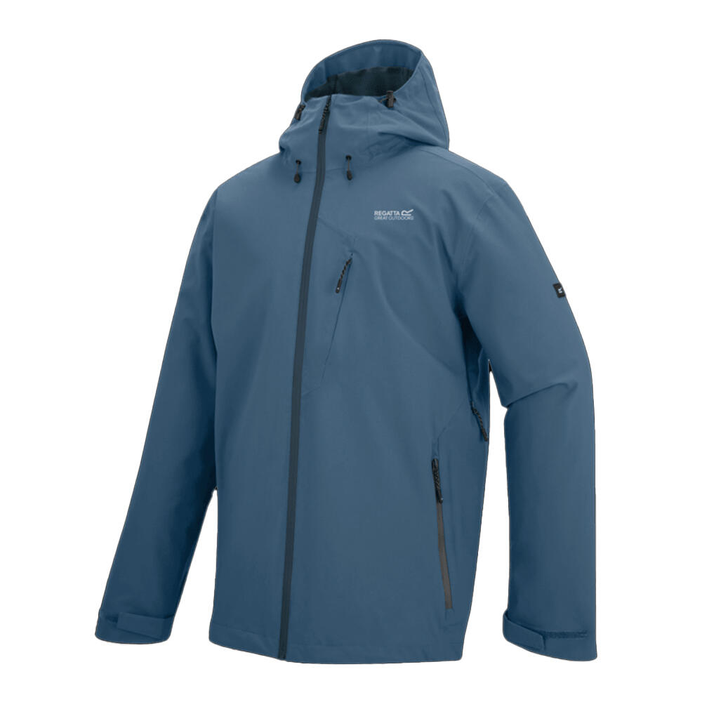 Heren Oklarna Waterdichte Jas (China Blauw) 3/5