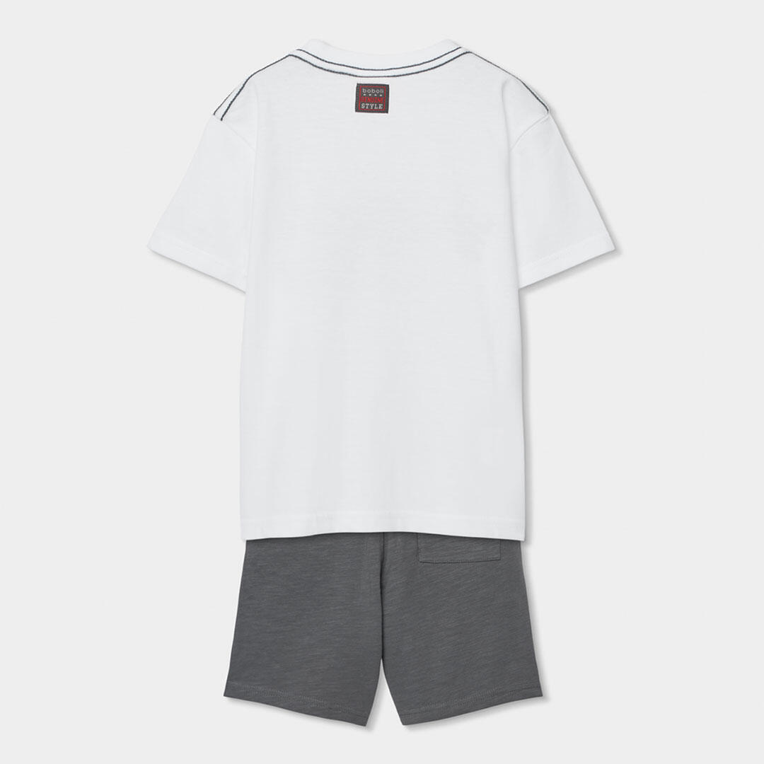 Conjuntos de verano de gimnasia kids niño boboli gris 2/7