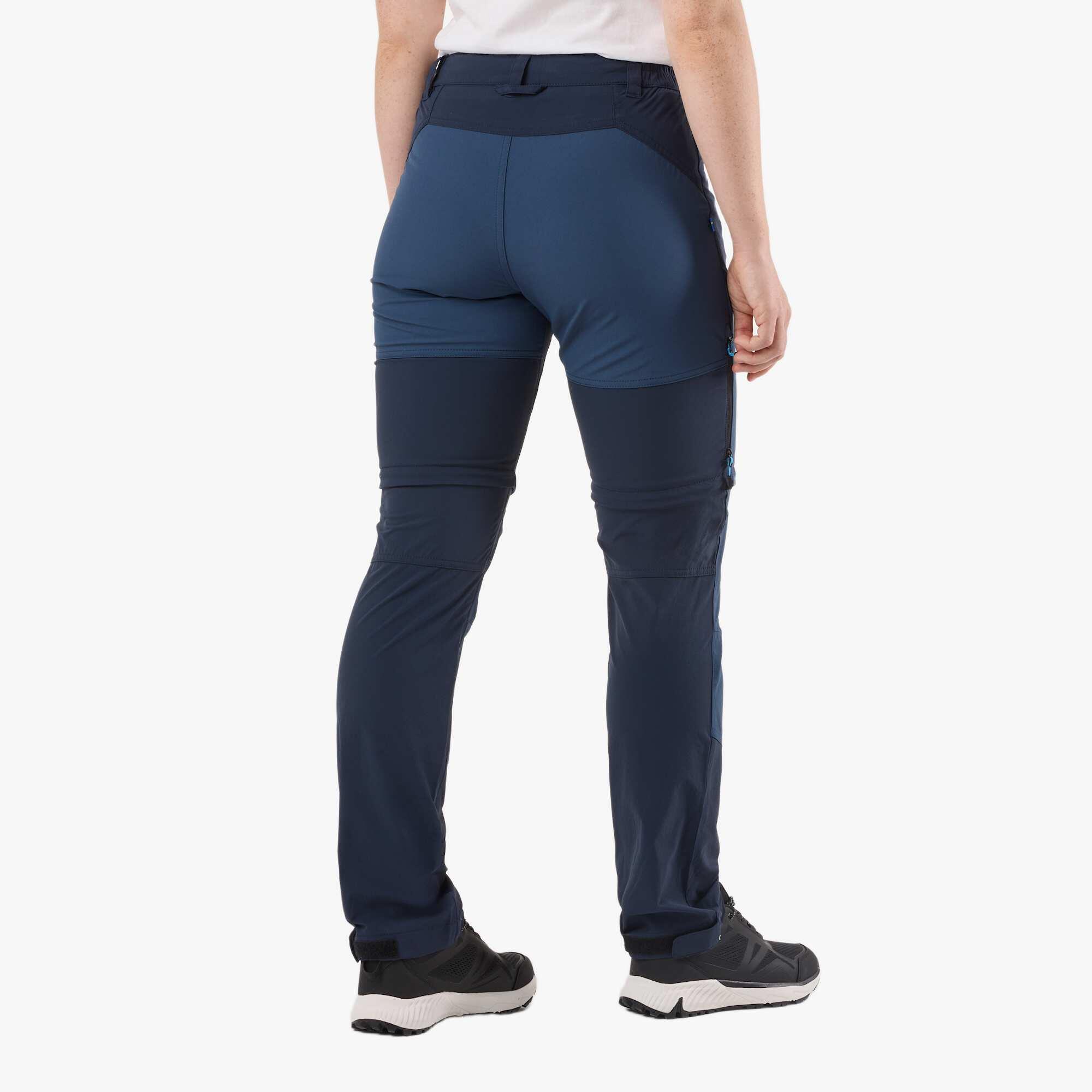 Damen Wanderhose Outdoor winddicht atmungsaktiv Lofoten Stretch Zip-Off 2/7