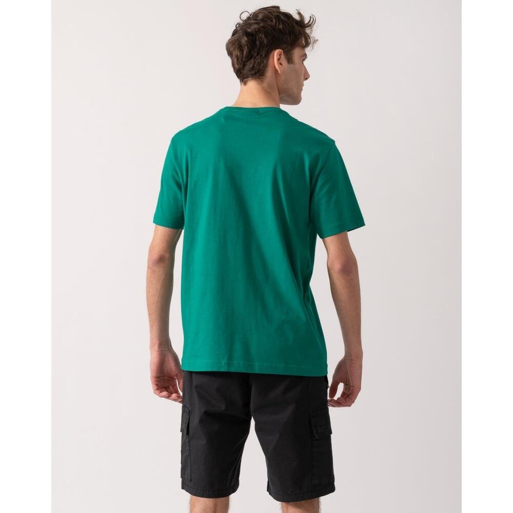 Heren O-hals Shirt Shield Logo Groen II 2/4