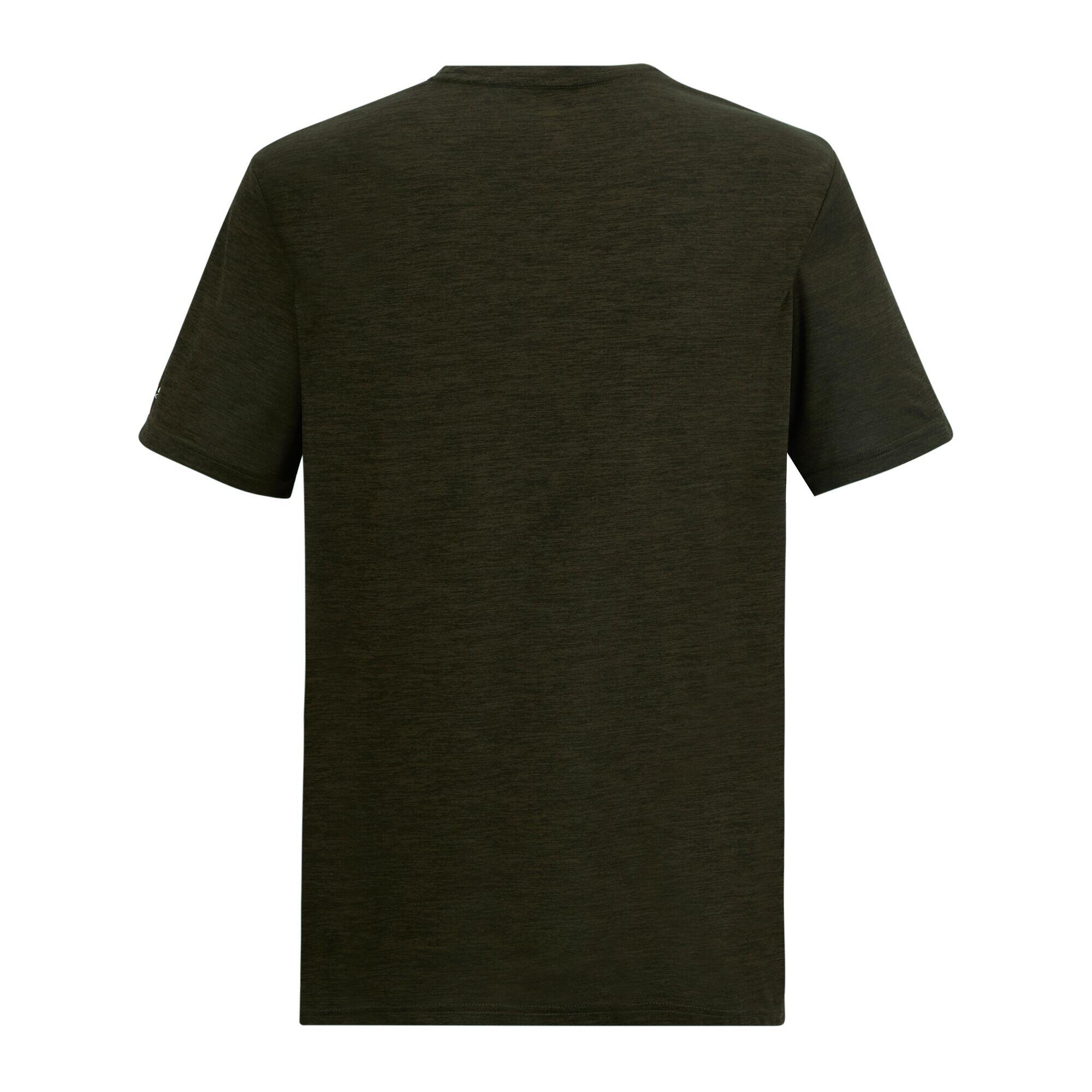 Mens Fingal Landscape TShirt (Dark Khaki Marl) 2/5