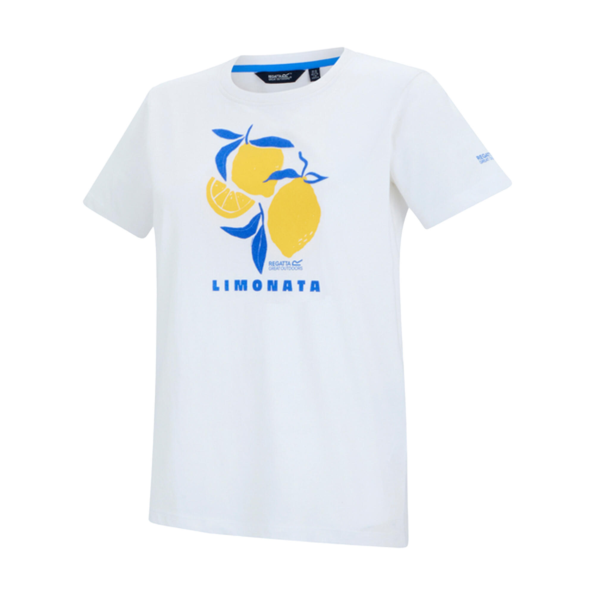 Tshirt Motif/style Citron FILANDRA LIMONATA Femme (Blanc) 3/5