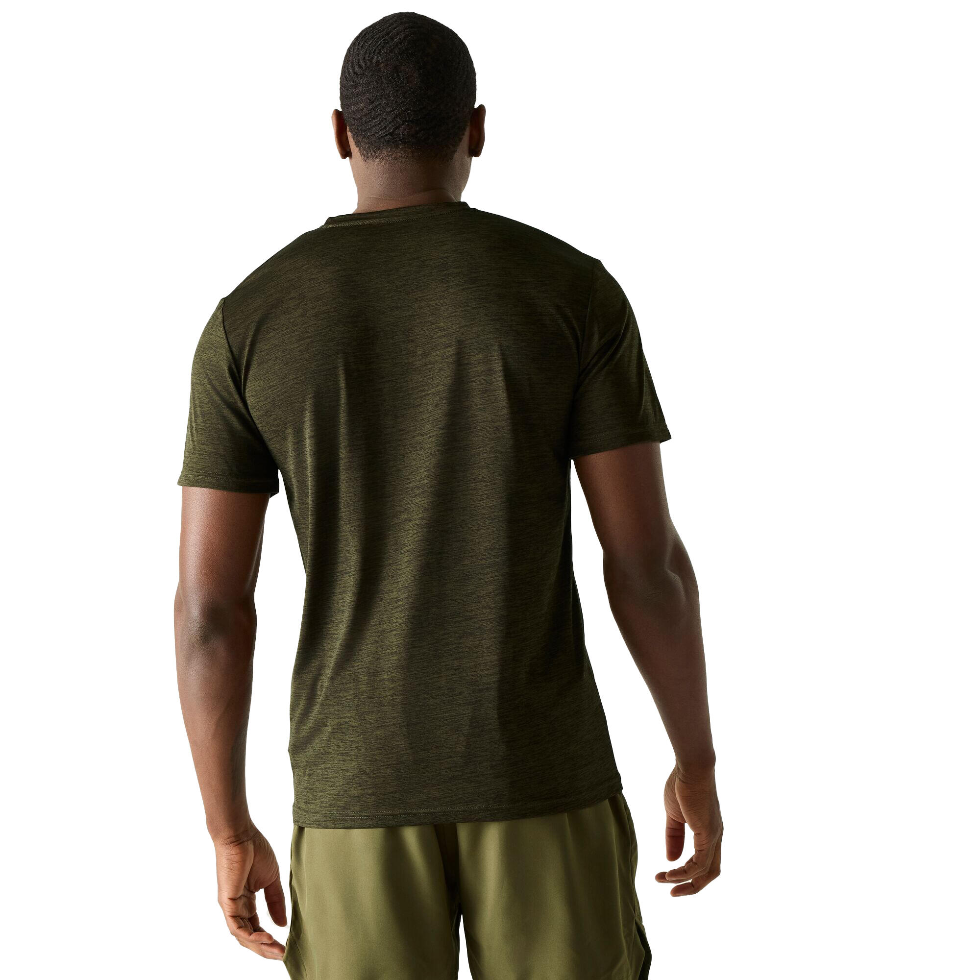 Mens Fingal Landscape TShirt (Dark Khaki Marl) 4/5