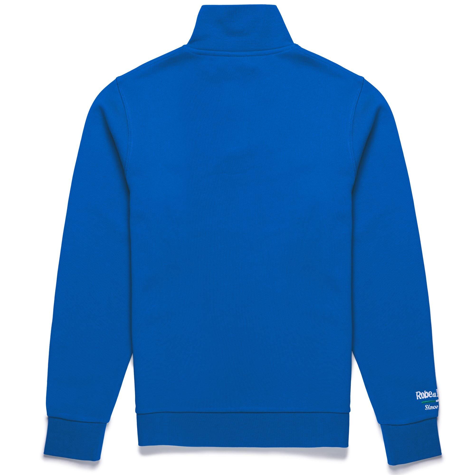 Felpa da uomo in cotone blu da casual 2/2