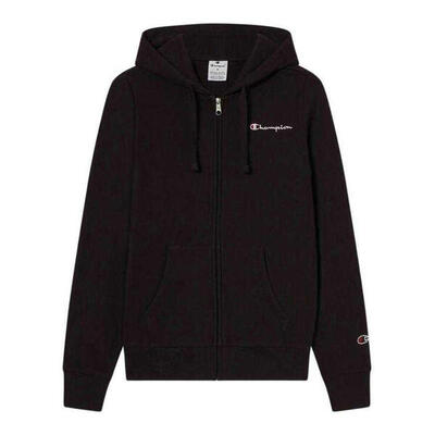 Dames full zip hoodie (zwart)