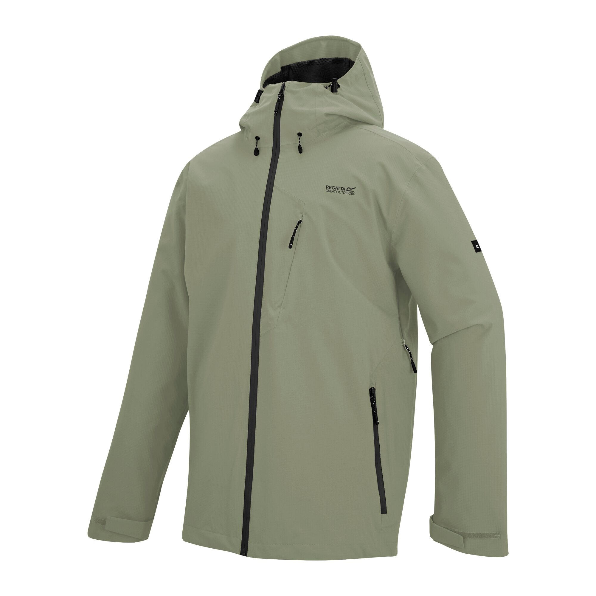 Veste Imperméable À Capuche OKLARNA Homme (Vert Pâle) 3/5
