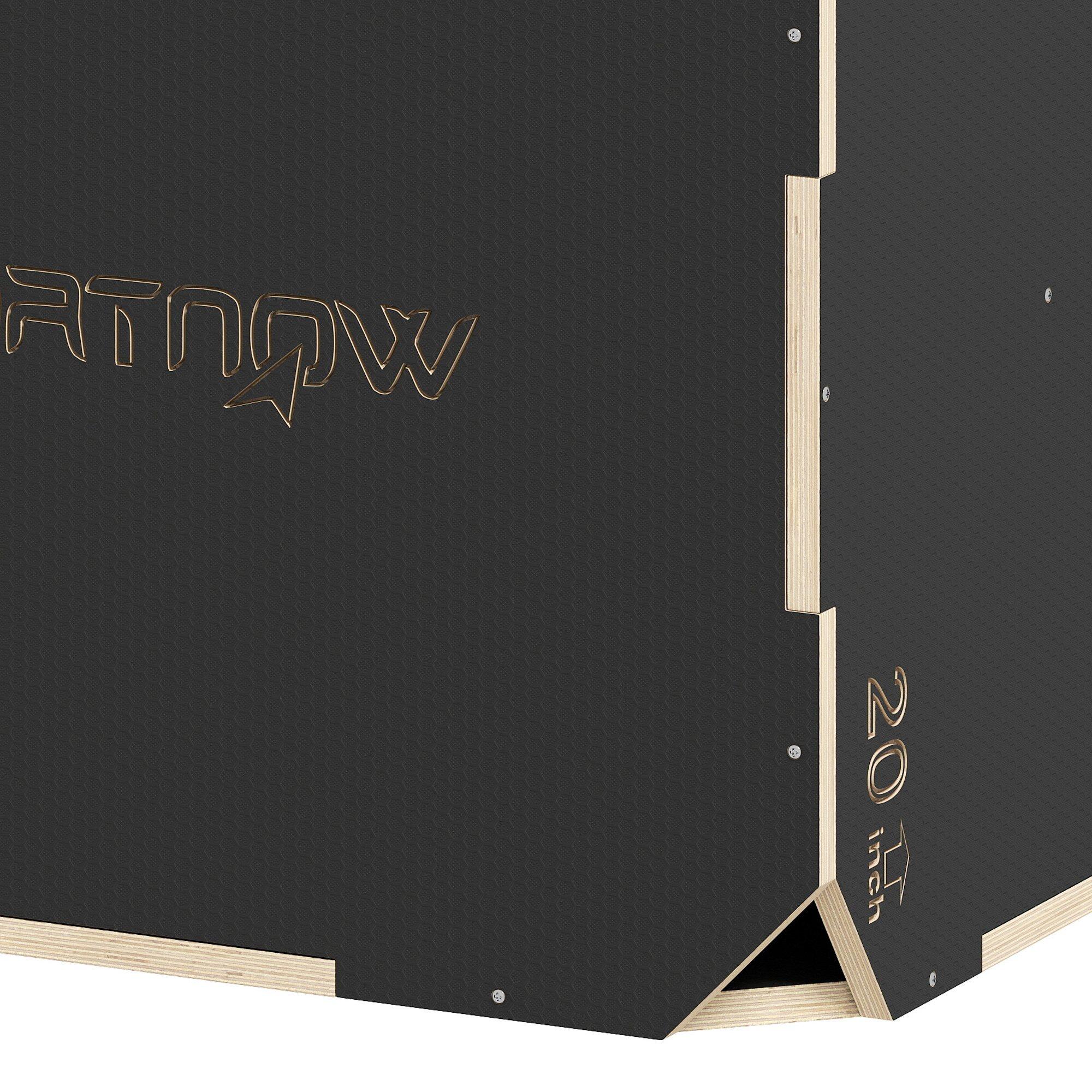 Caixa pliométrica 76x61x51 cm preto SPORTNOW 4/5