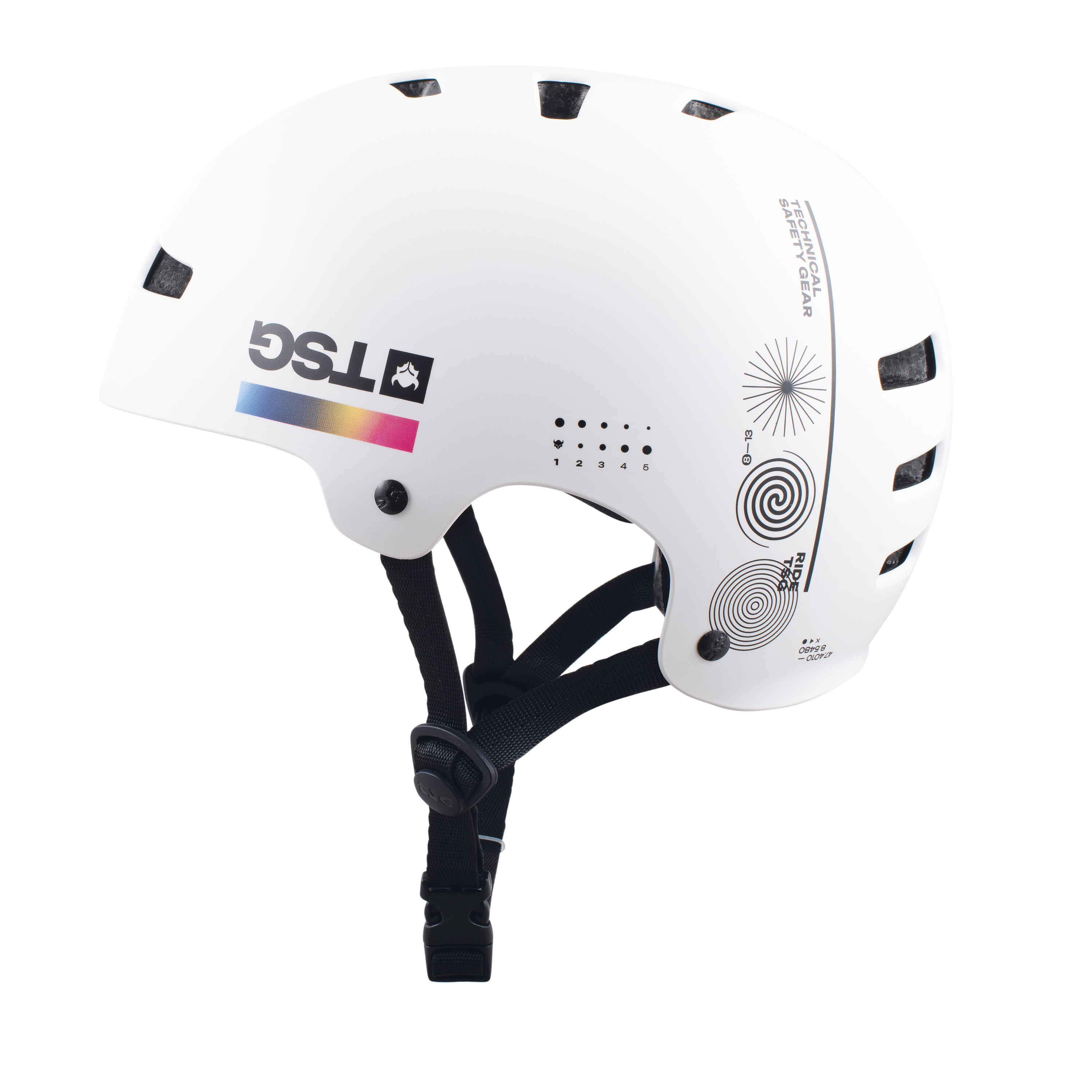 Casque Evolution Graphic Design Blanc Board-Cast - Taille L/XL - TSG 3/4