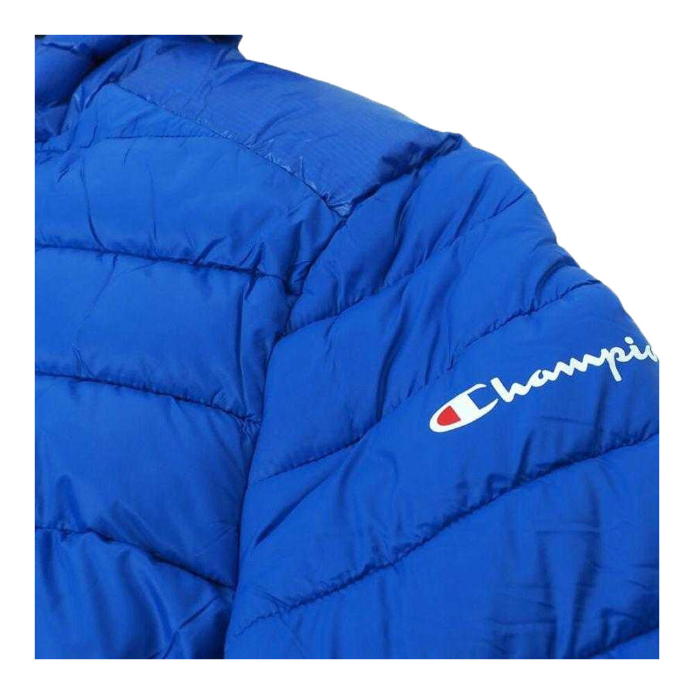 Giacca Con Cappuccio Tasca Sul Petto Uomo Champion Blu 3/4