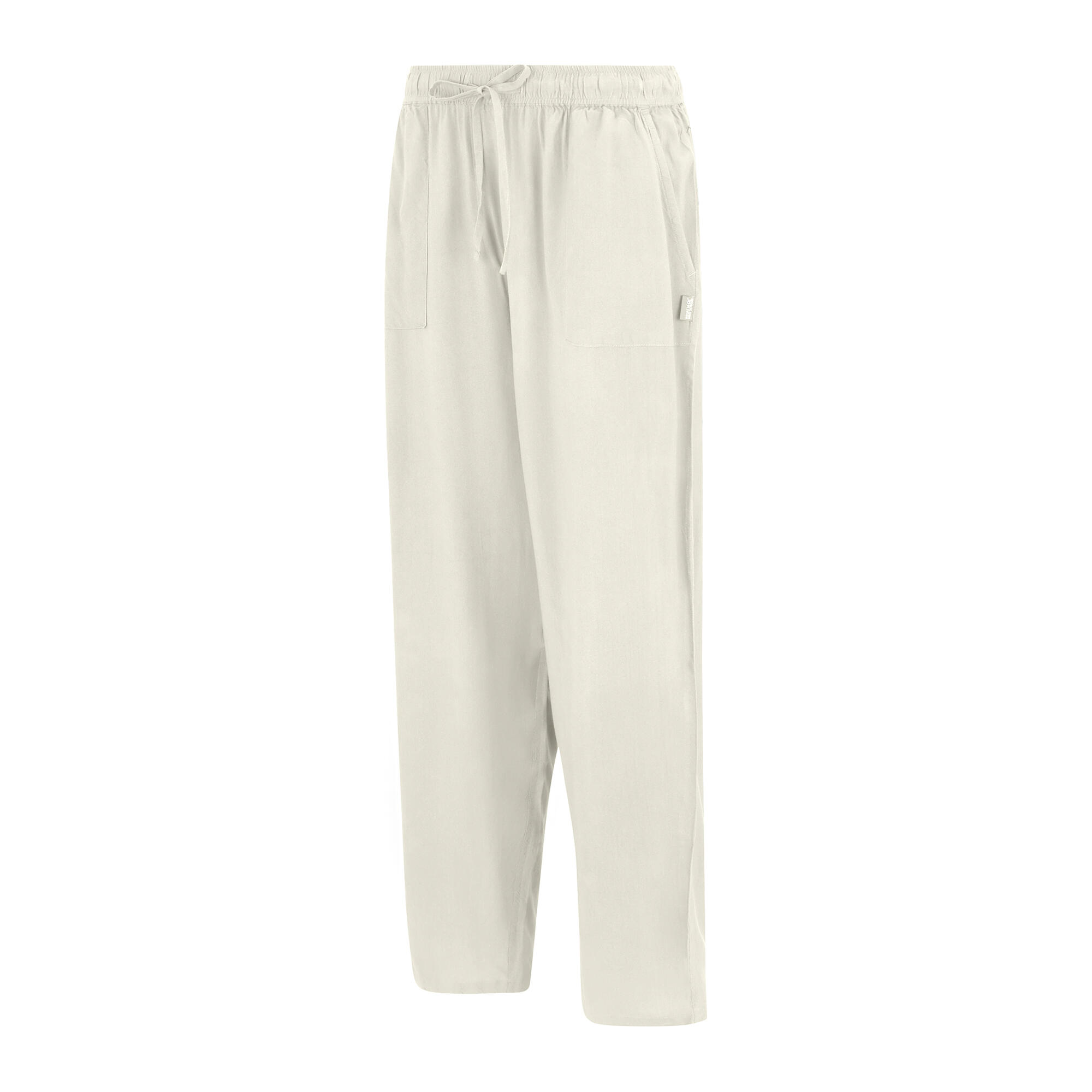 Womens/Ladies Elbrie Plain Trousers (Light Vanilla) 3/5