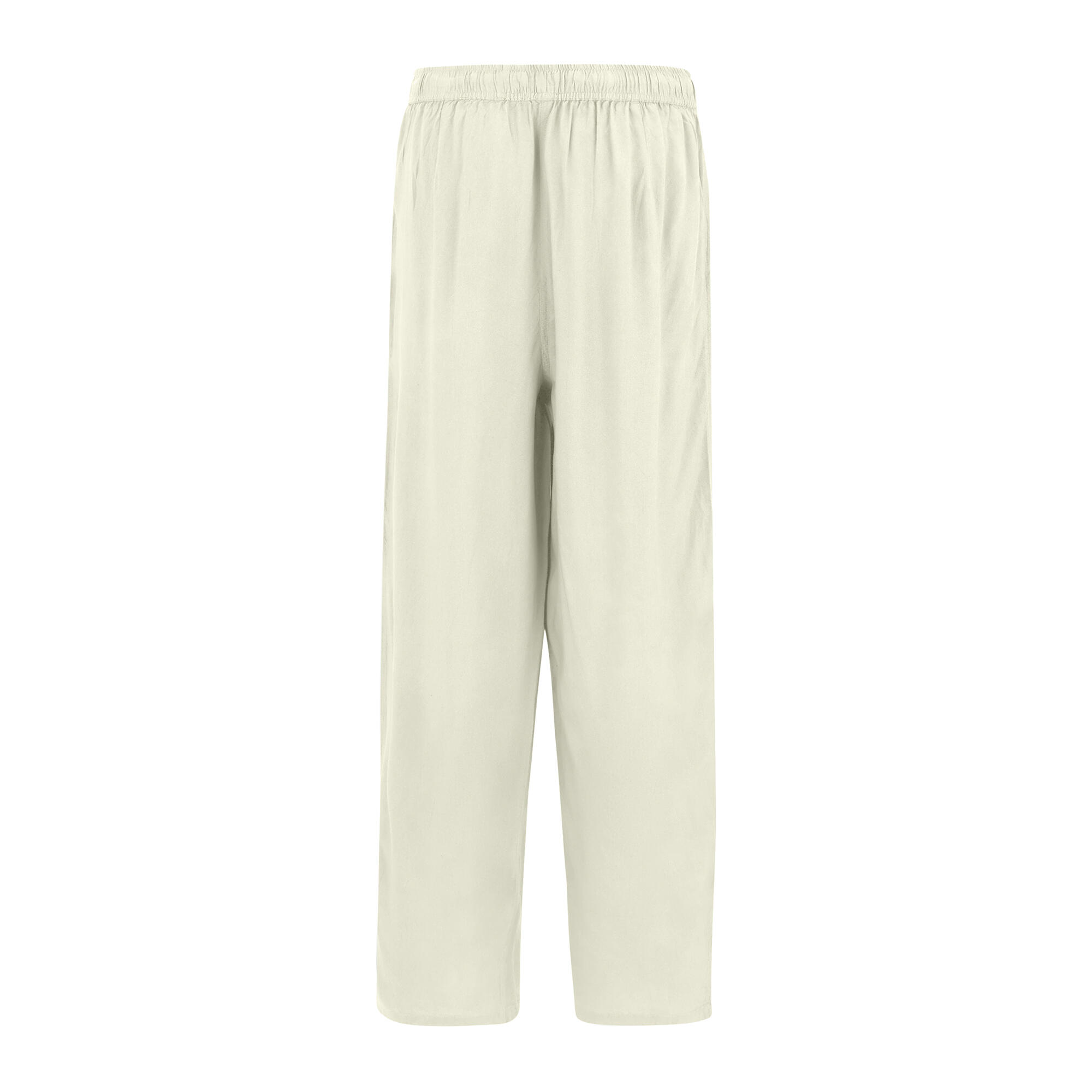 Womens/Ladies Elbrie Plain Trousers (Light Vanilla) 2/5