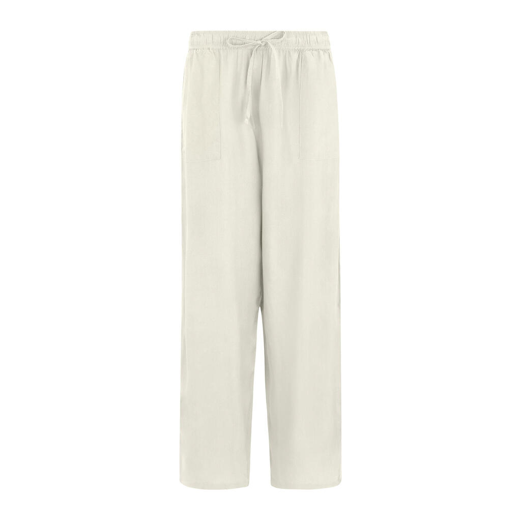 Womens/Ladies Elbrie Plain Trousers (Light Vanilla)