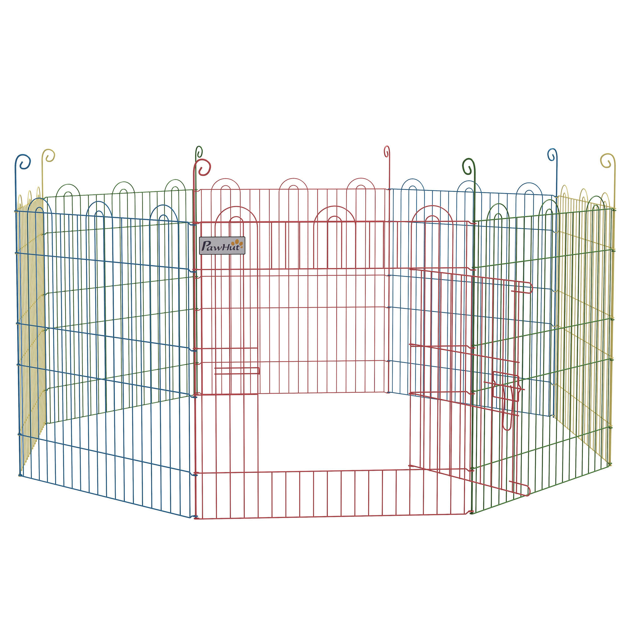 Parque para Perros PawHut 156x156x60 cm Multicolor 1/5