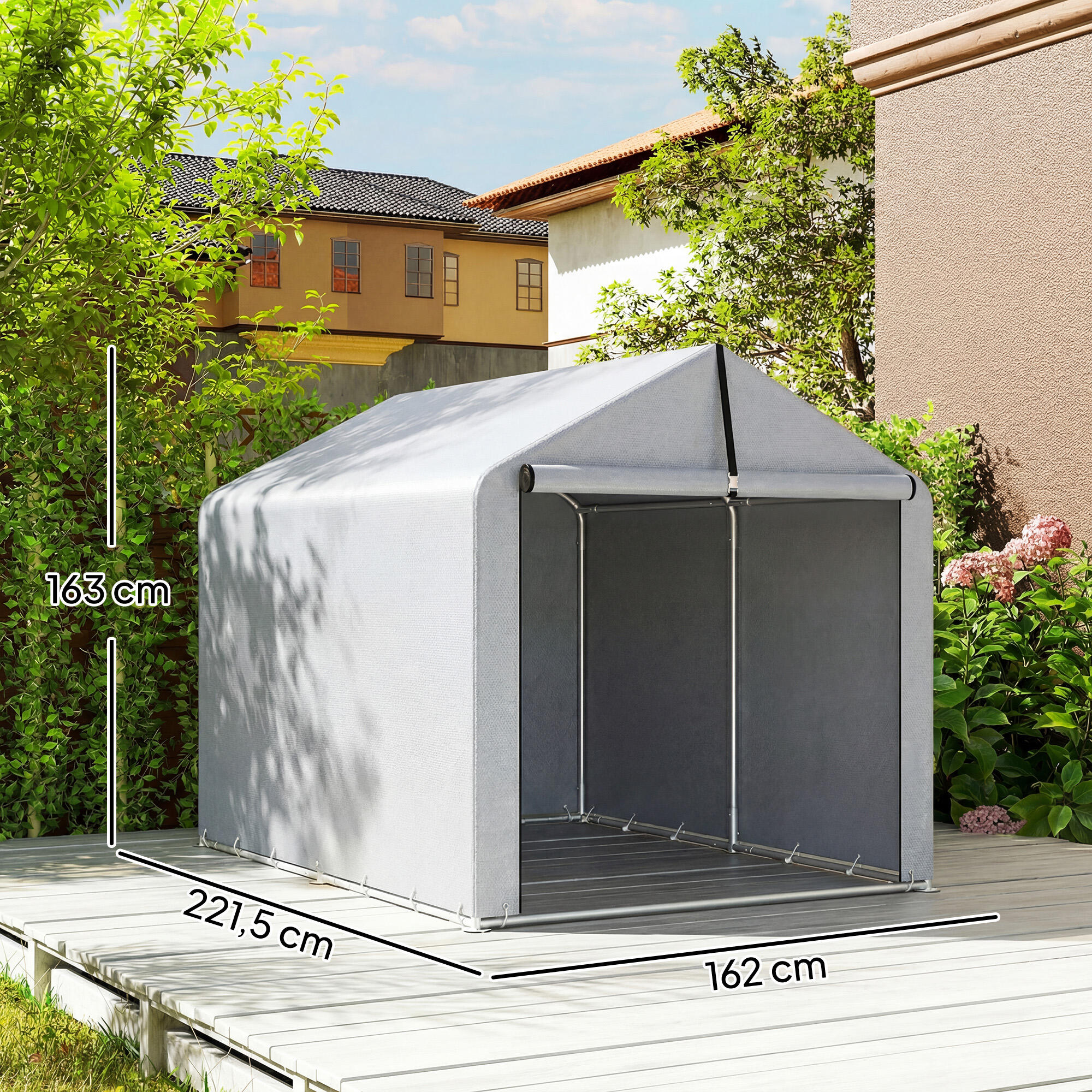 Tenda  Outsunny Cinzento Claro 3/5
