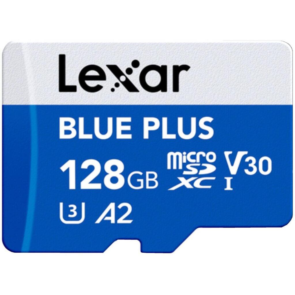 Micro SD Memory Card with Adaptor LEXAR LMSBLPL128G-BNANG 128 GB