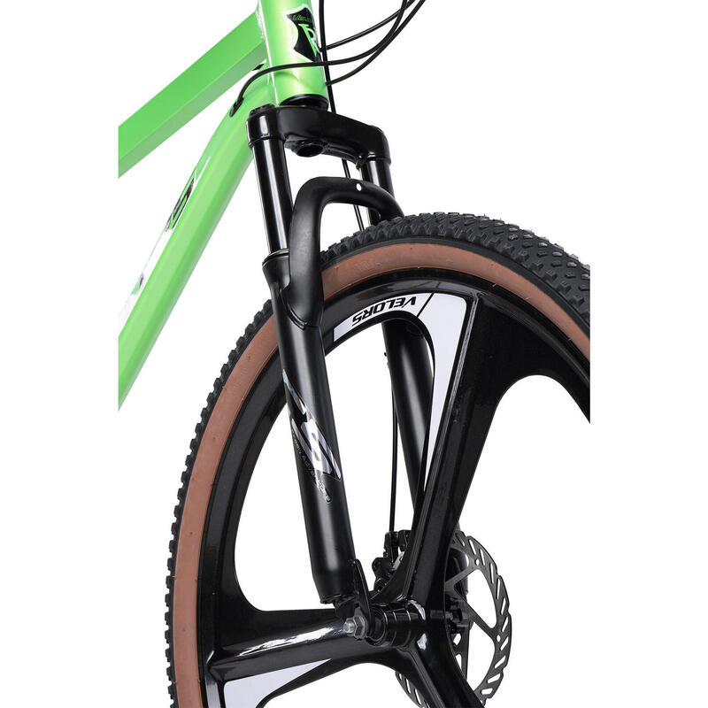 Bicicletă MTB semi-rigidă Power 21v Verde/Negru