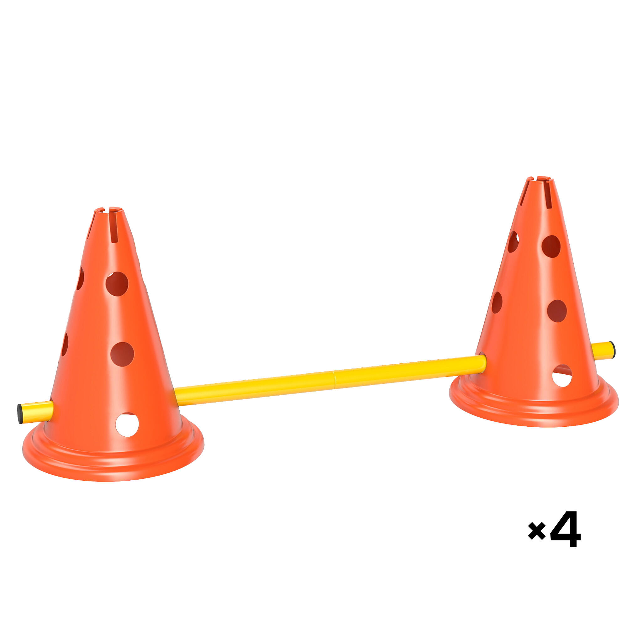 Set Agilidad Perros PawHut 80x22.5X30 cm Naranja 1/5