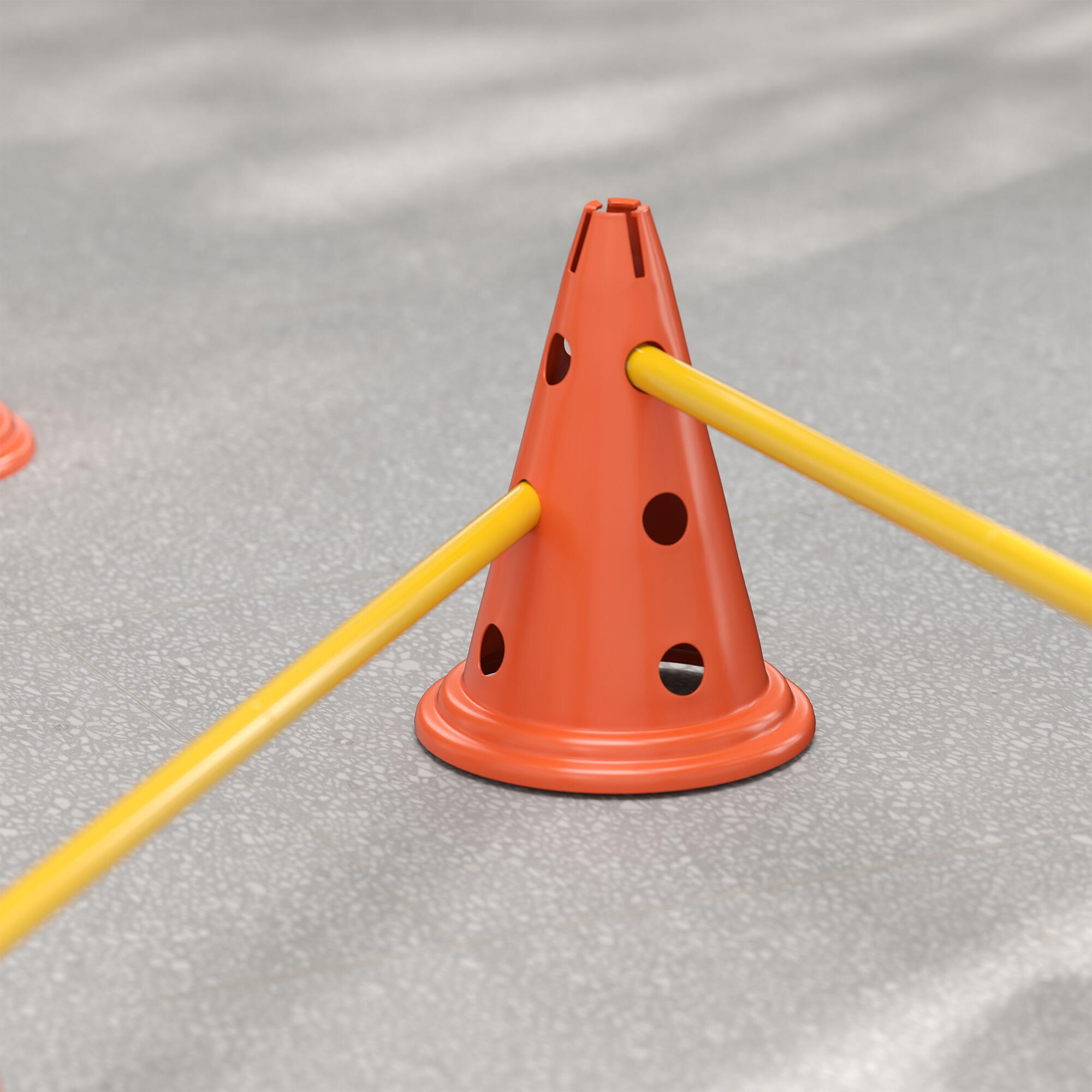 Set Agilidad Perros PawHut 80x22.5X30 cm Naranja 4/5