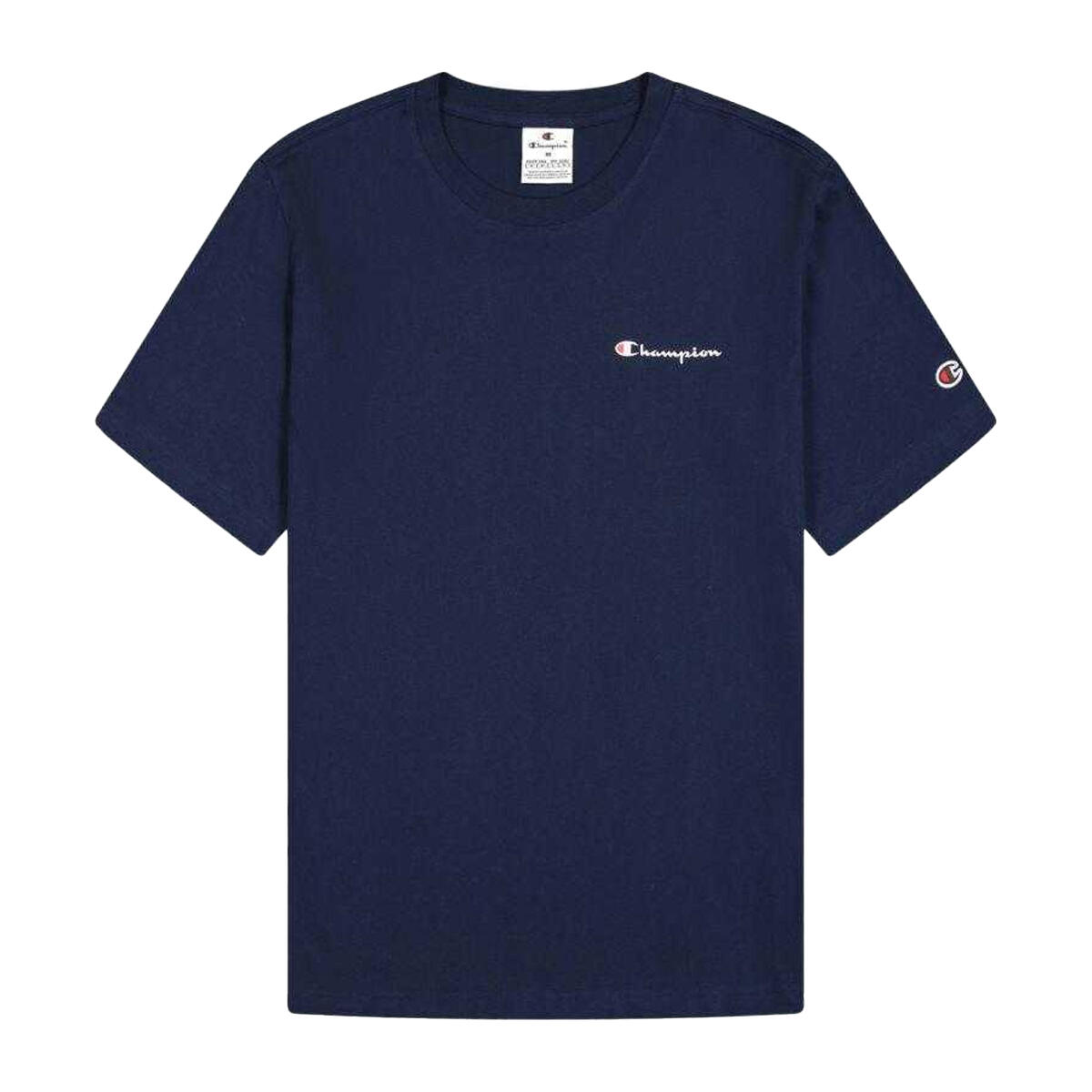 Maglietta Maniche Corte Uomo Champion Blu Navy 2/4