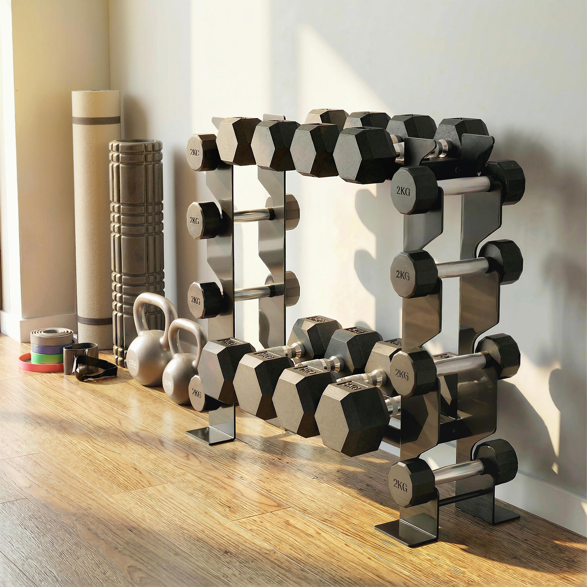 Suporte para Halteres SPORTNOW Preto 4/5