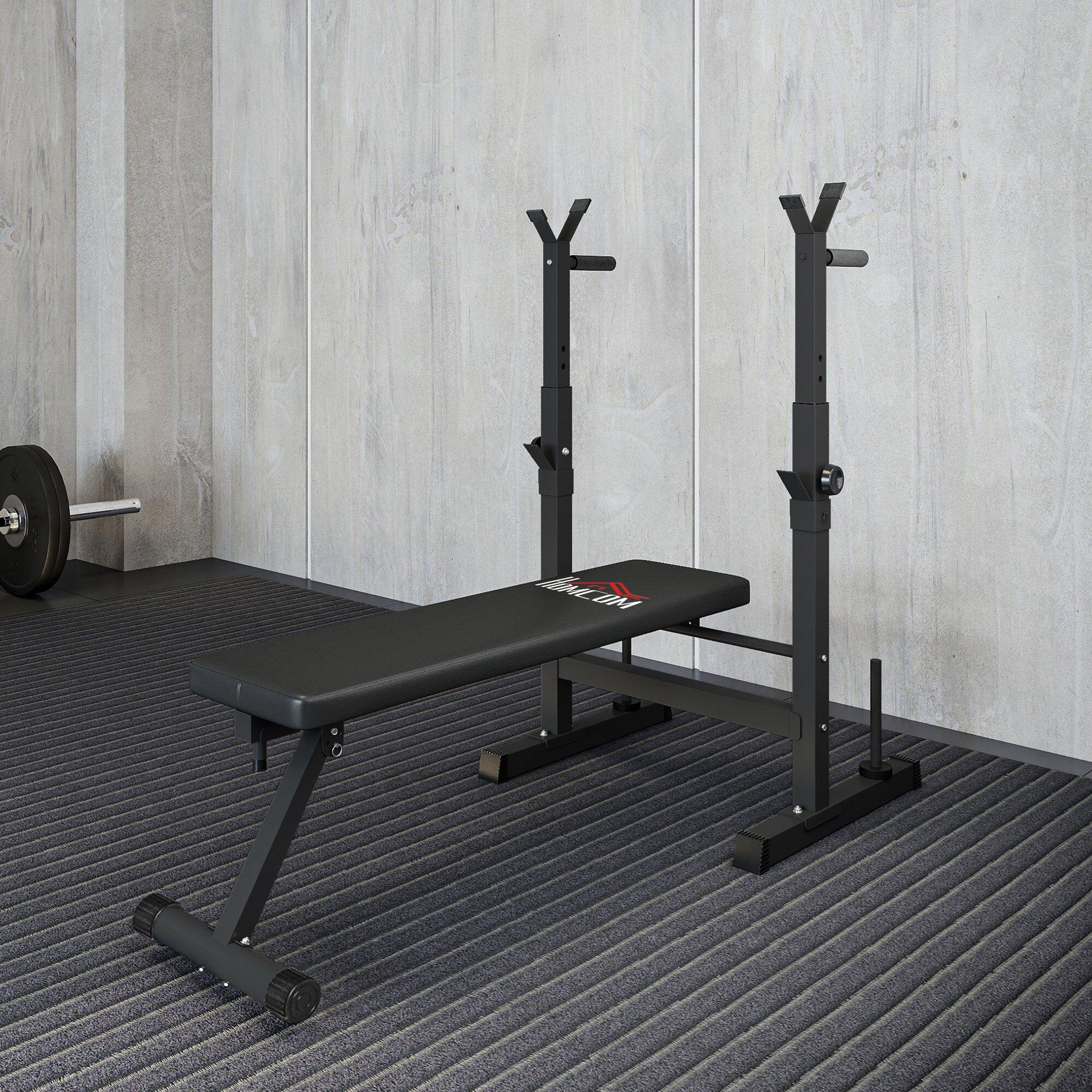 Banco de Pesas HOMCOM 140x73x122 cm Negro 2/5