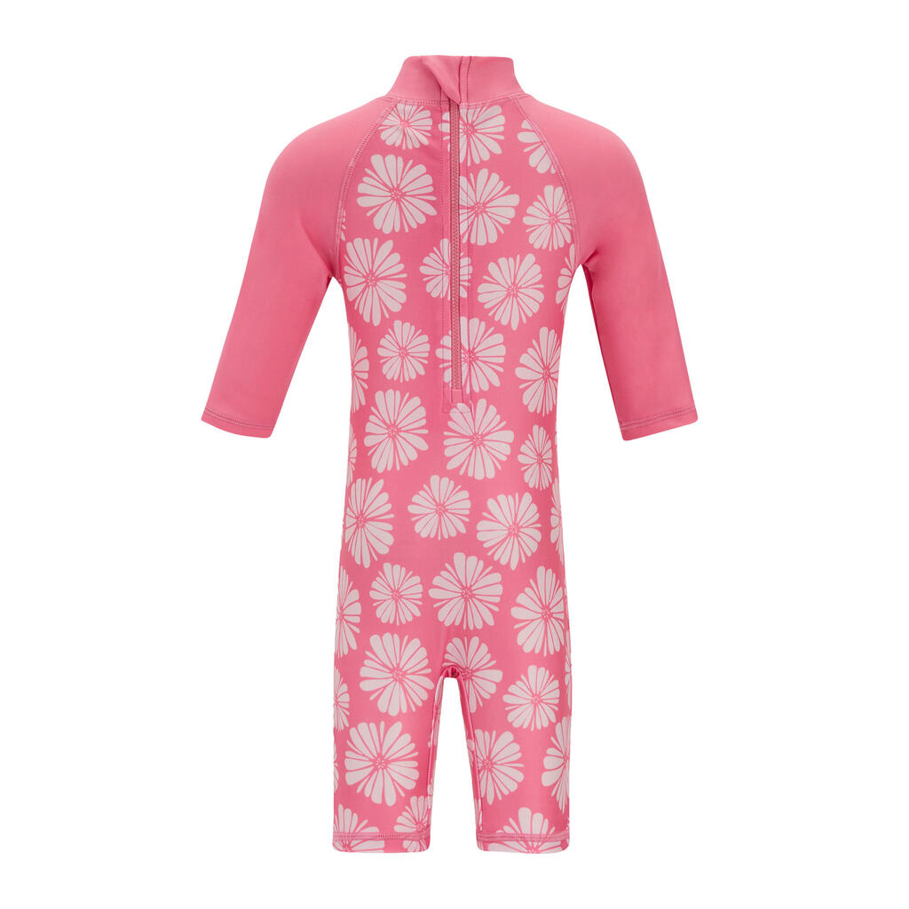 Childrens/Kids Flow Print Rash Suit (Pink Haze)