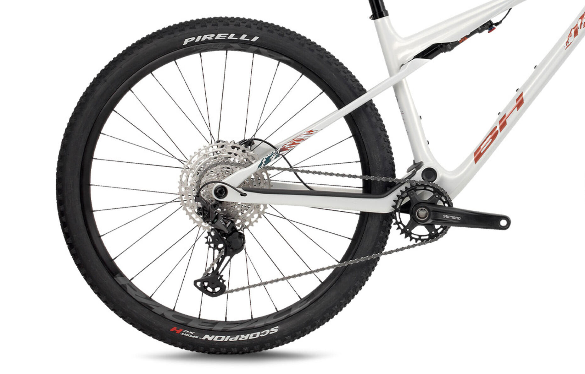 Bicicleta Mtb Bh Lynx Sls 6.5 Blanco-Naranja 3/3
