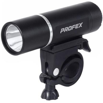 Lampka rowerowa przednia 1 WAT LED Profex na baterię, aluminiowa