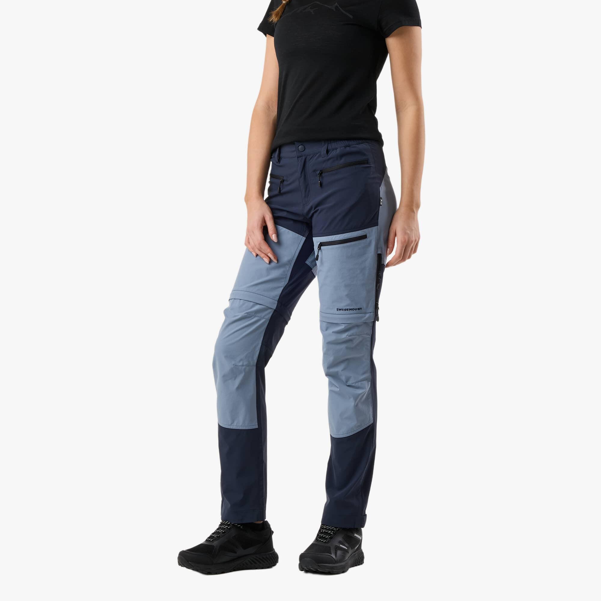 Women hiking outdoor pants wind resistant breathable Lofoten Stretch Zip-Off 4/7